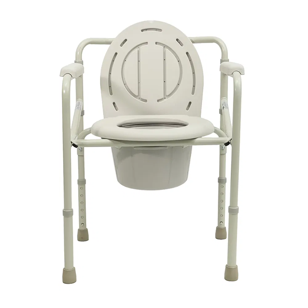 Stable Timely Delivery Rust-Resistant Commode Toilet Chair with ISO for Rehabilitation
