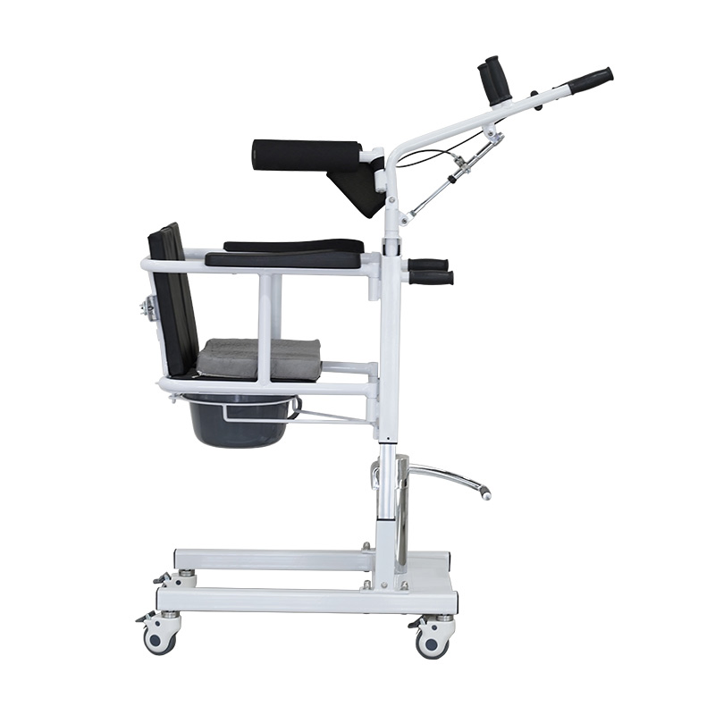 Bedside Commode Hydraulic Transfer Lift Chair for Patient Care