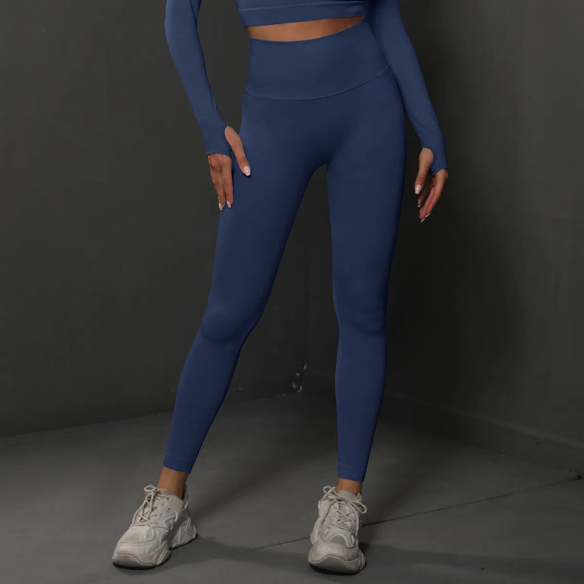 مجموعة تمارين مخصصة بشعار للنساء 2 قطعة من leggings عالية الخصر ملابس رياضية مرنة لليوغا