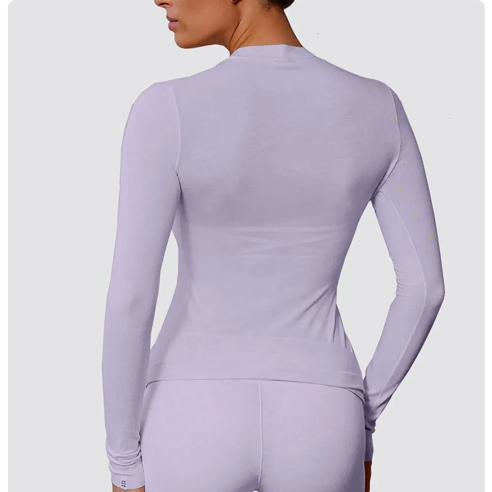 New Arrival Designer Women Long Sleeve T-Shirt for Women Plain Fitness &amp; Yoga Wear Custom Clothing