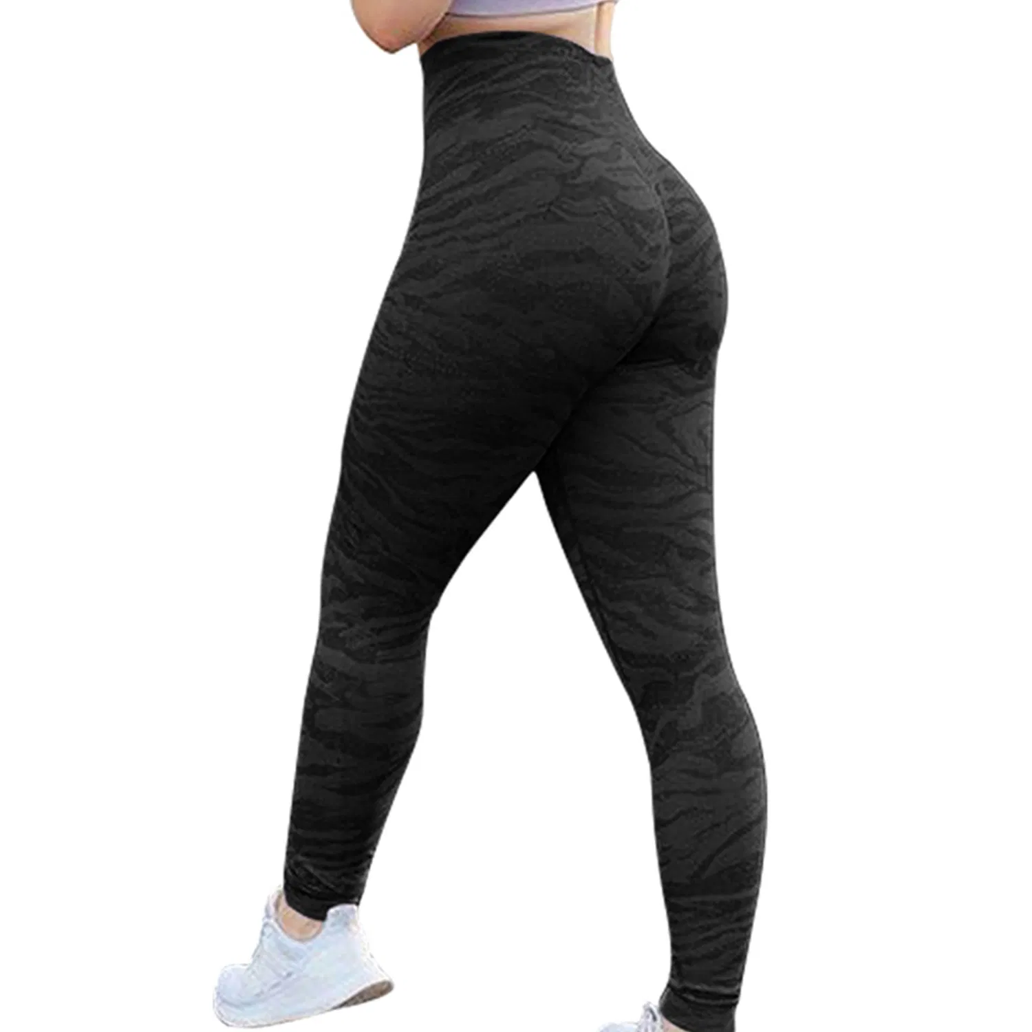 سراويل اليوغا للنساء تمارين كامو عالية الخصر سلسة رياضية ليغينغز