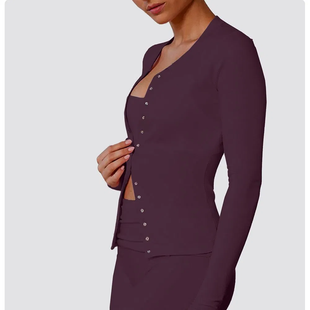 New Arrival Designer Women Long Sleeve T-Shirt for Women Plain Fitness &amp; Yoga Wear Custom Clothing