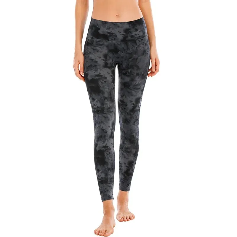 ملابس رياضية مخصصة للتمارين الرياضية، ليغينغز يوغا قطنية بدون seams للنساء