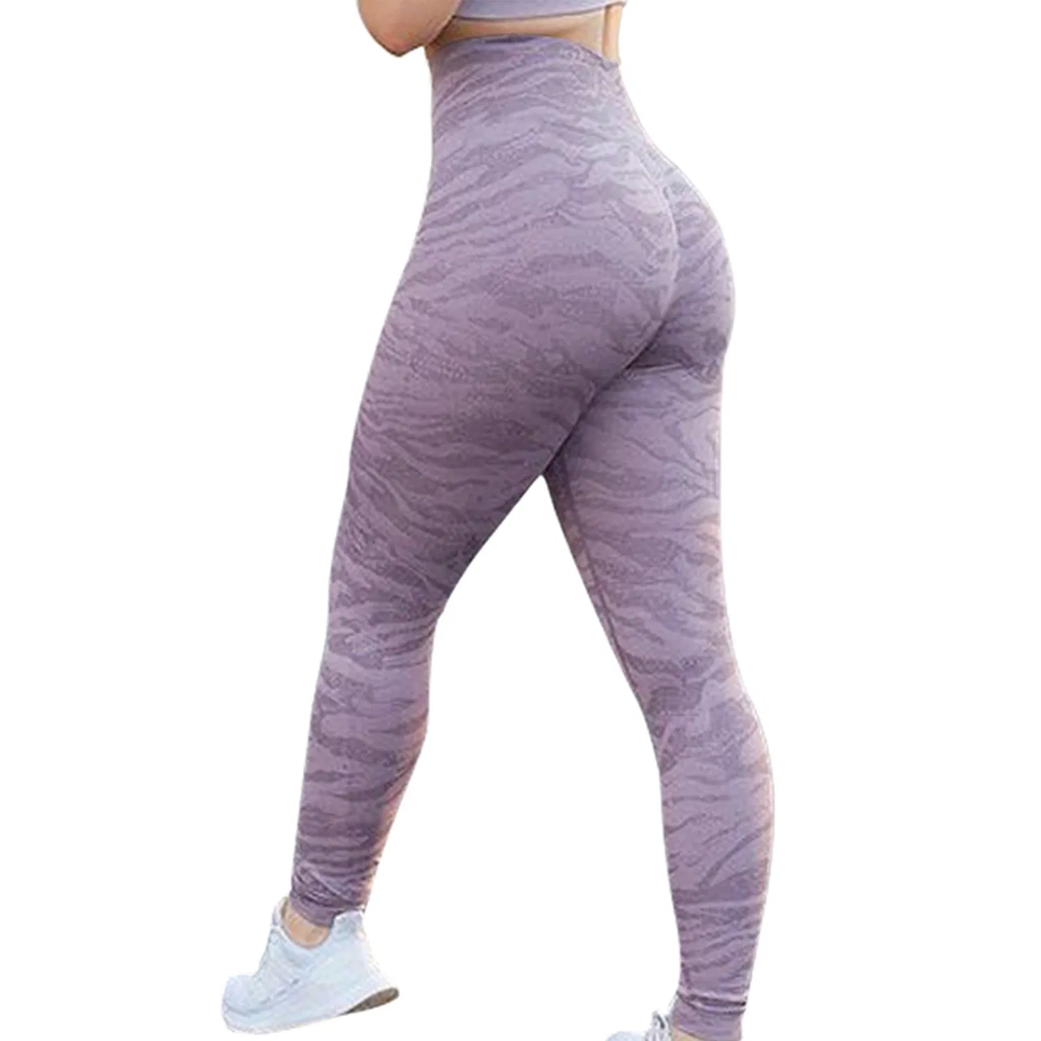 سراويل اليوغا للنساء تمارين كامو عالية الخصر سلسة رياضية ليغينغز