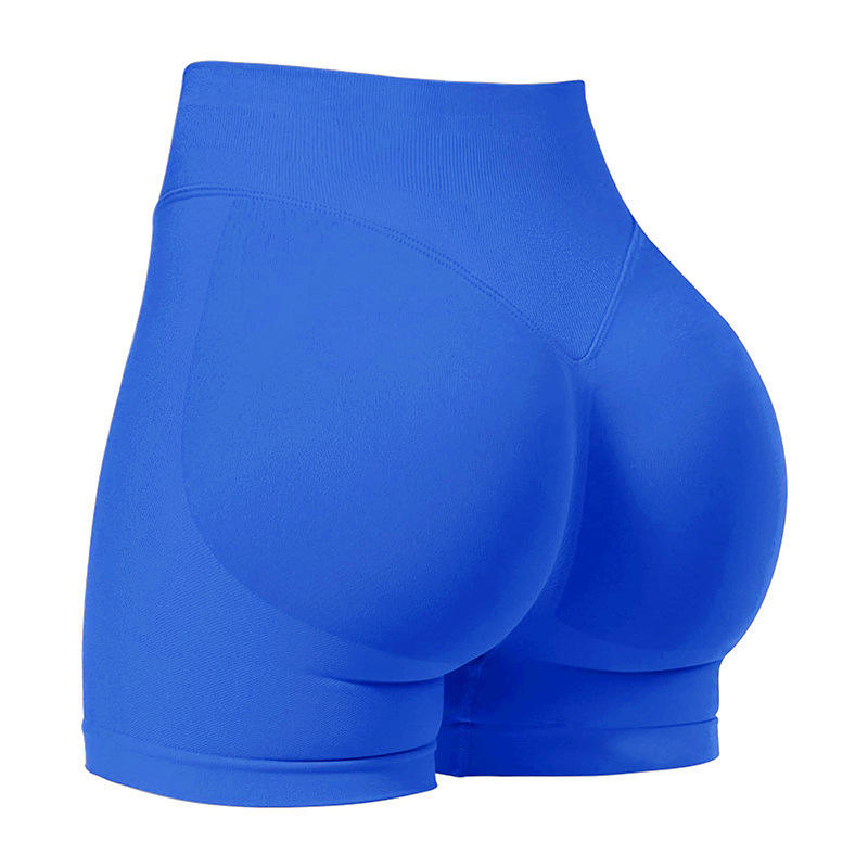 شورتات يوغا نسائية عالية الخصر بدون seams مع ضغط مثالي للجري