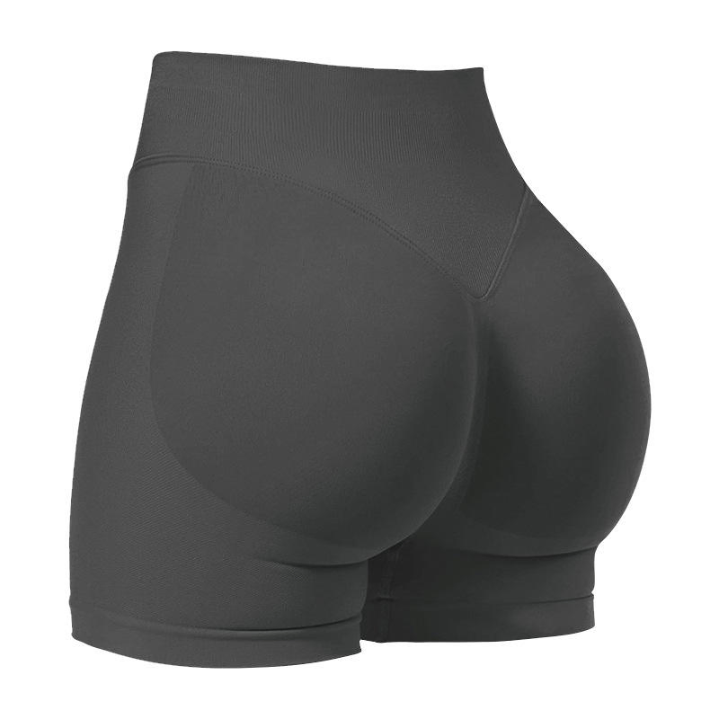 شورتات يوغا نسائية عالية الخصر بدون seams مع ضغط مثالي للجري