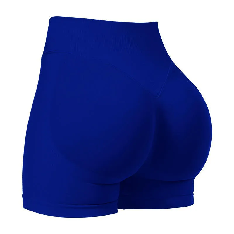 شورتات يوغا نسائية عالية الخصر بدون seams مع ضغط مثالي للجري