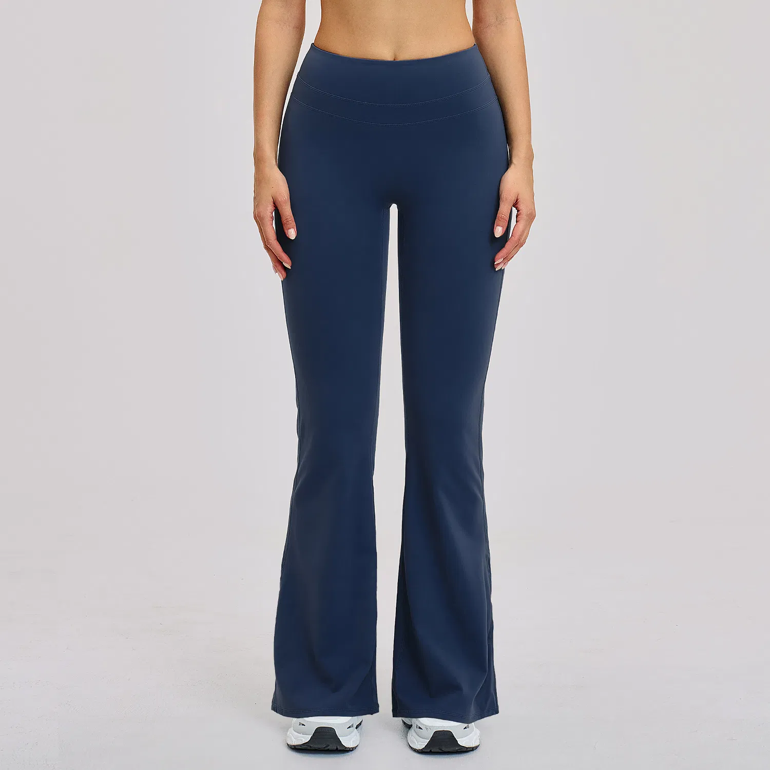 Women's Fitness Tight Pants for Toning The Buttocks Breathable High-Waisted Slimming and Shaping Wide-Leg Yoga-Style Flares
