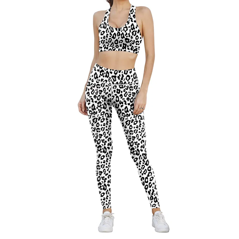 مجموعة يوجا متكاملة للنساء ملابس رياضية بدلات يوجا للياقة البدنية عالية الجودة أفضل حمالة صدر وسروال ضيق مبيعاً
