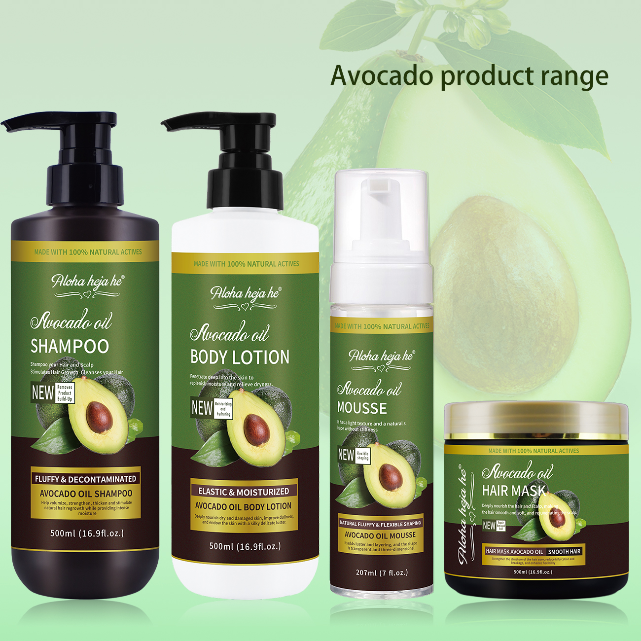 Avocado Hair and Body Care Set