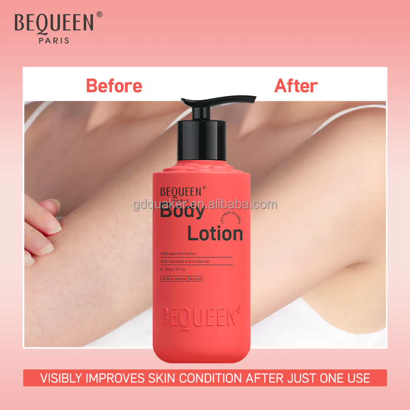 BEQUEEN Peach Mango Body Lotion Even Skin Tone Rose Scent Lotion Luxury Long Lasting Fragrance Body Moisturizer