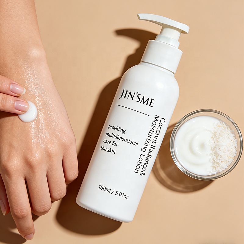 Hypoallergenic Body Lotion Cold-Pressed Coconut Oil Hyaluronic Acid Provides Lightweight Moisture Natural Brightening Soothing
