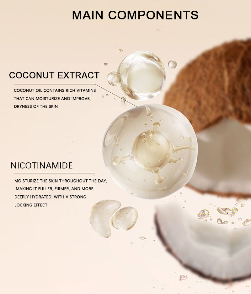 Coconut body lotion display 4