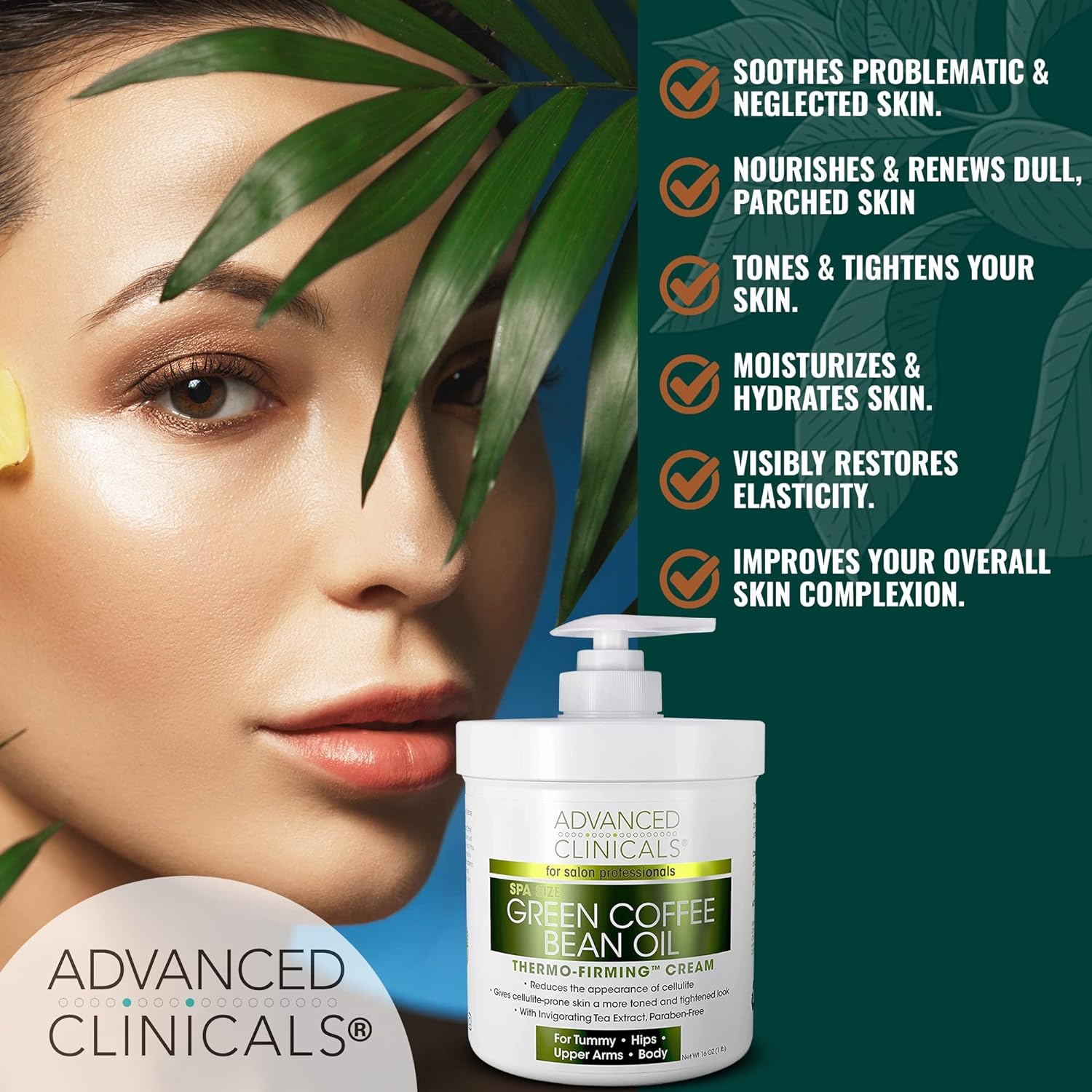 Free Samples Vegan Vitamin C Herbal Coffee Extraction Body Moisturizer for Dry Skin with Skin Firming Benefits