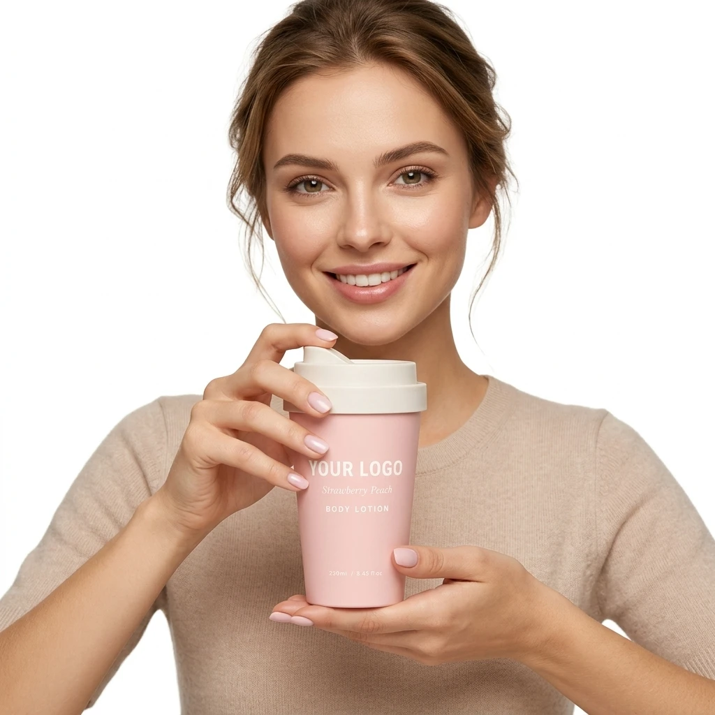 Vitamin C Herbal Extracts Radiance Enhancing Body Cream Moisturizing Repair Treatment Glycerin Niacinamide AHA Main Strawberry