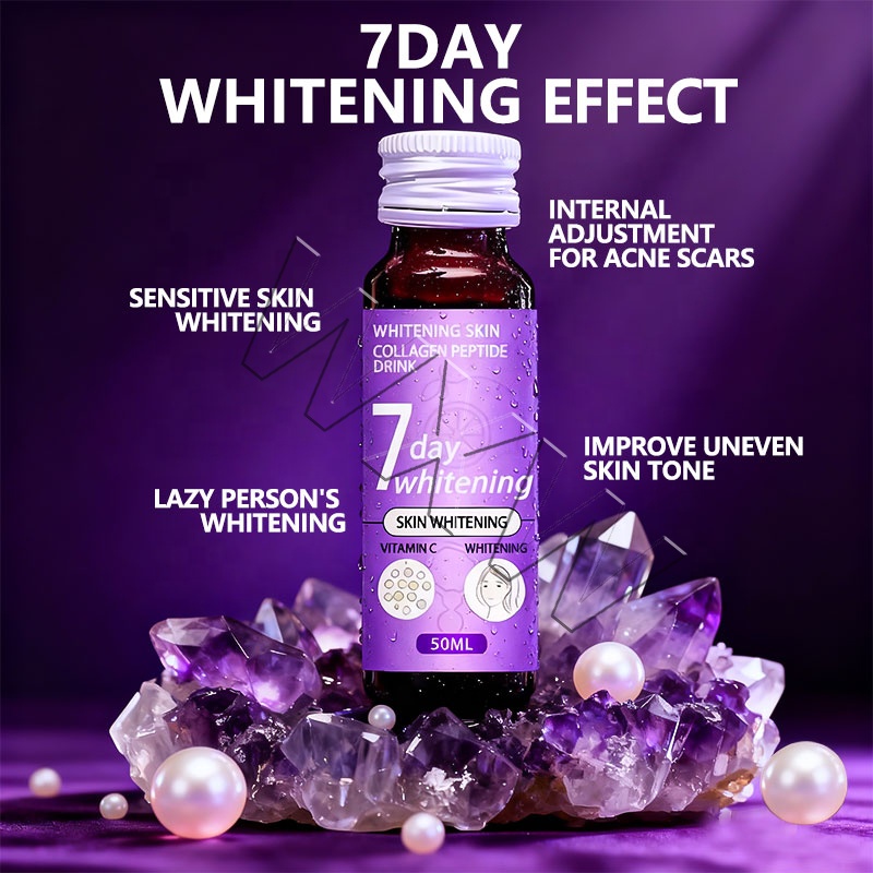 Private Logo Collagen Oral Liquid 7 Days Skin Whitening Supplement L-glutathione Support Skin Health Drink
