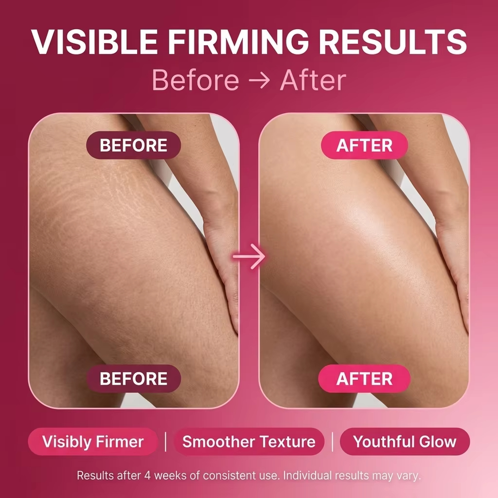 Pink PDRN Collagen &amp; Hyaluronic Acid Firming Anti-Aging Whitening Body Lotion 100ml for Crepey Sagging Skin