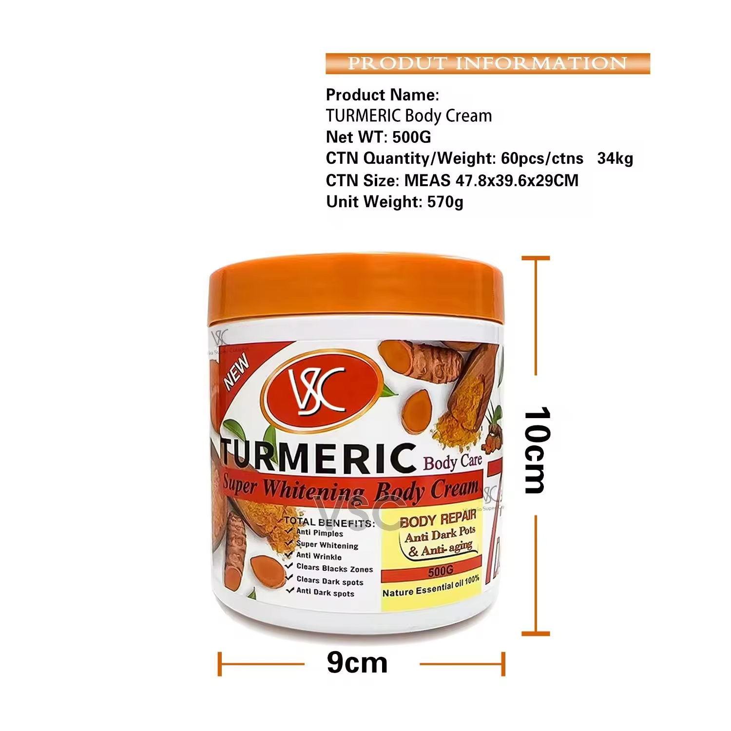 Turmeric body lotion details 4