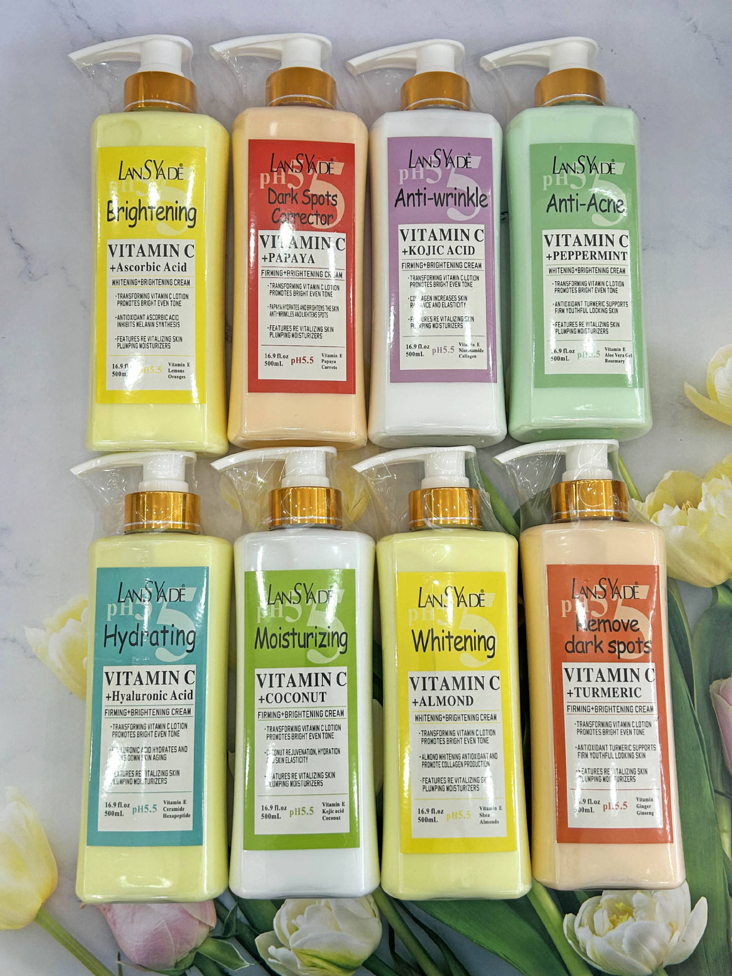 Ph5.5 Vitamin C Moisturizing Body Lotion Cream for Skin Firming Moisturizer Brightening Lighten Body Care Lotions for Women