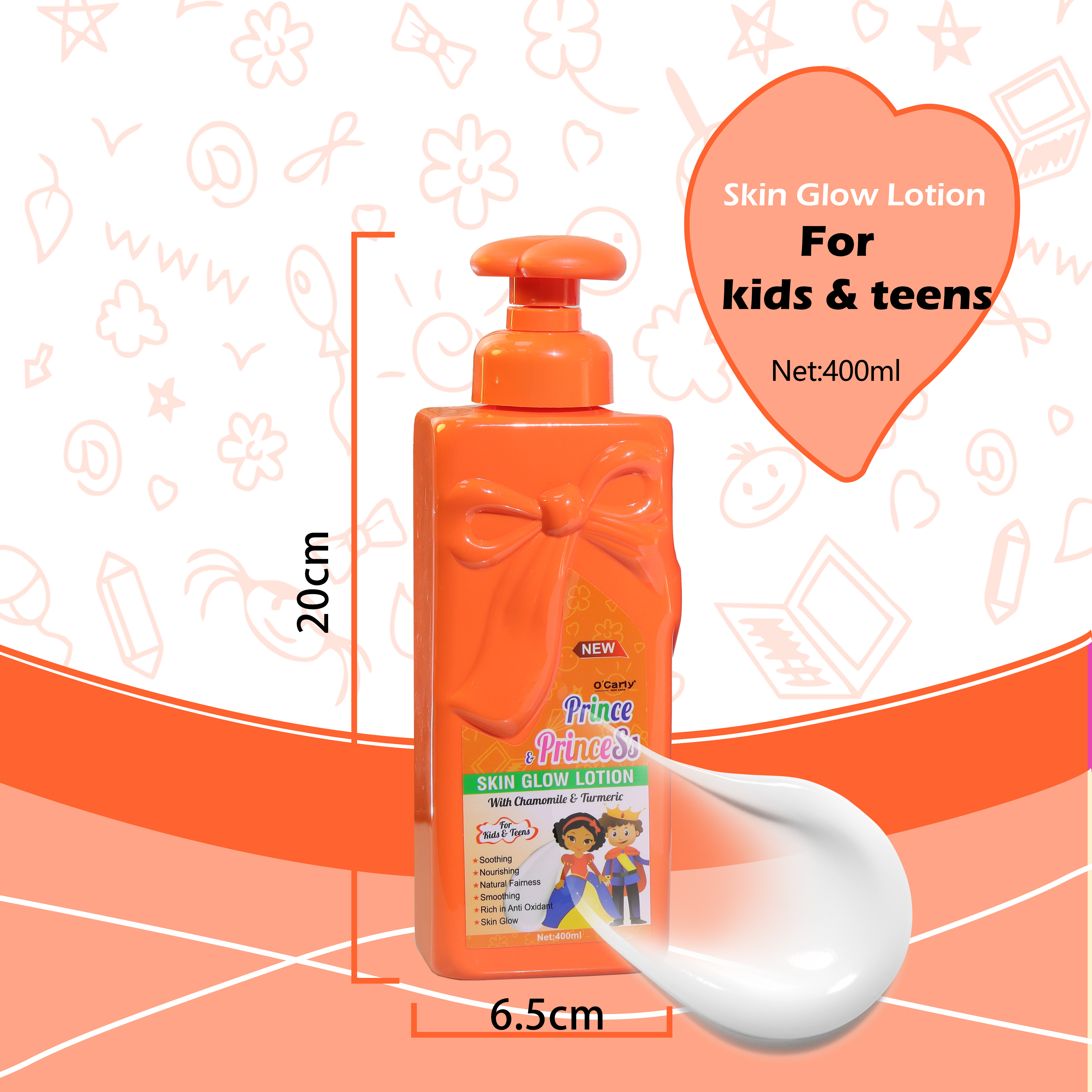 OEM Baby Body Lotion 400ml Gently Nourishing 24-hour Moisturizing &amp; Whitening Rich in Organic Shea Butter Arbutin &amp; Chamomile