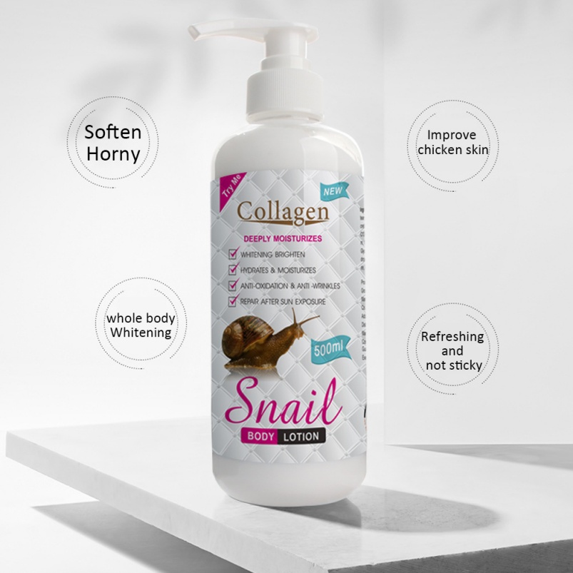 OEM/ODM Private Label Organic Collagen Snail Serum Nourishing Skin Whitening Body Lotion