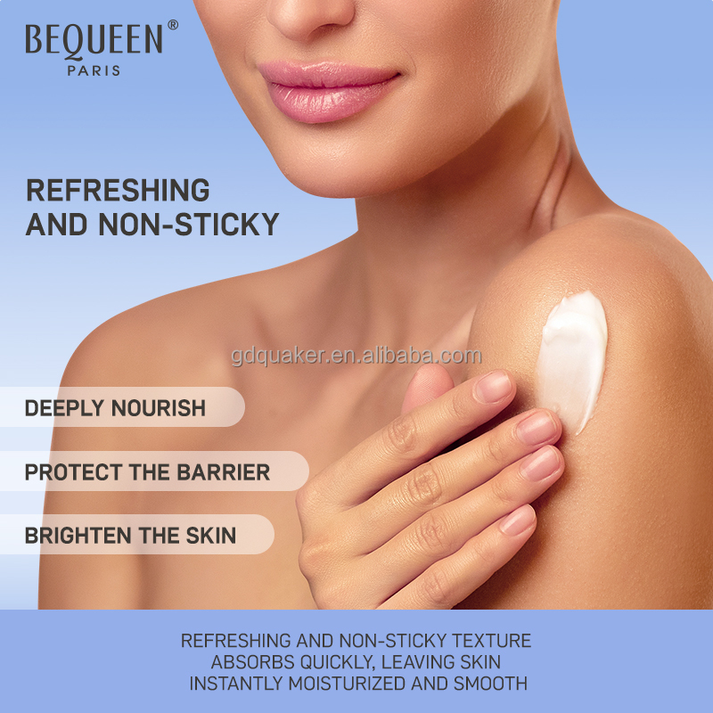 BEQUEEN Blue Lotus Brighten Moisturizer Nourish Repair Reduce Dryness Long Lasting Fragrance Luxury Body Lotion