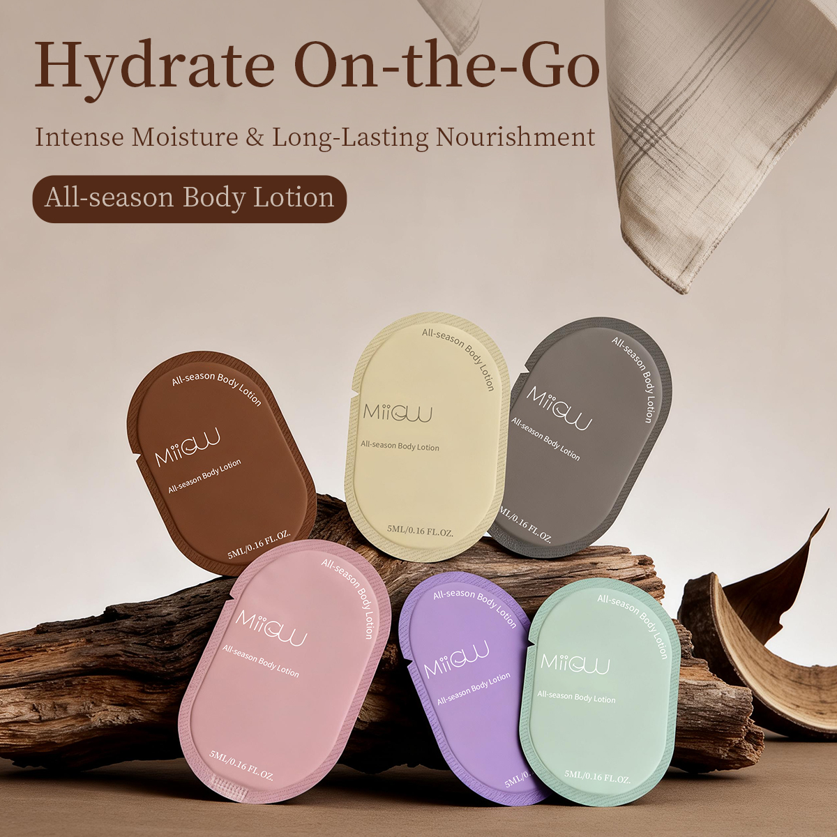 Disposable Body Lotion Skin Care Honey Vanilla Whipped Lightening Moisturizer Private Label Body Lotion In Bag