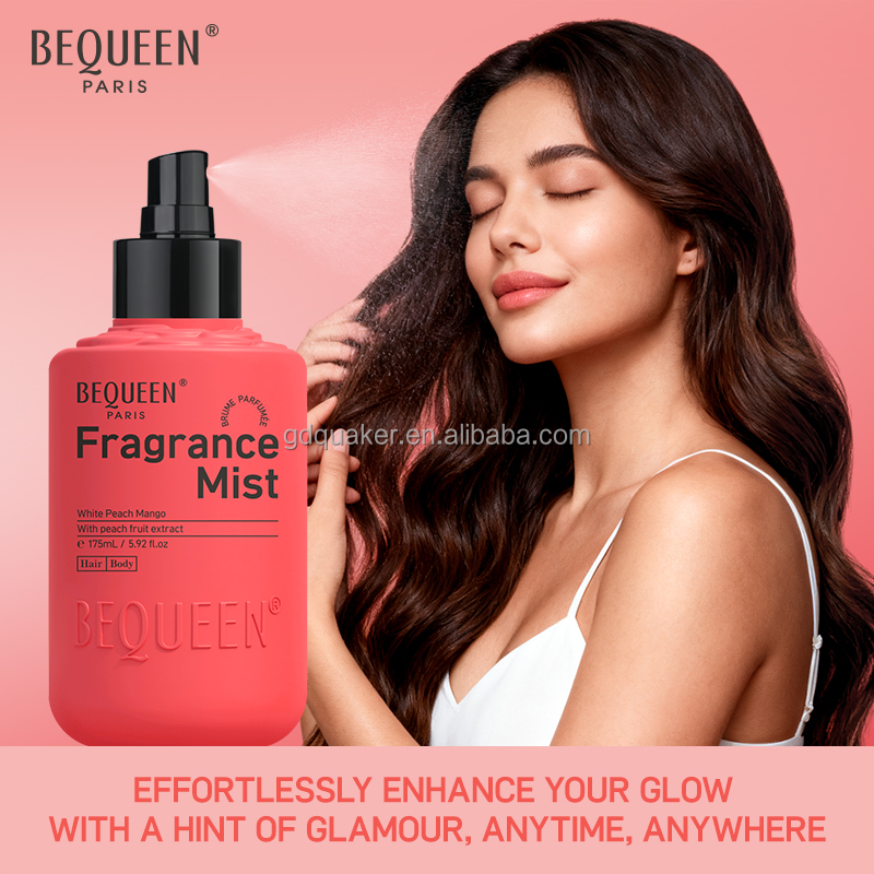 BEQUEEN Peach Mango Fragrance Body Wash And Lotion Set With Alcohol Free Fragrance Mist To Moist Your Body Long Lasting