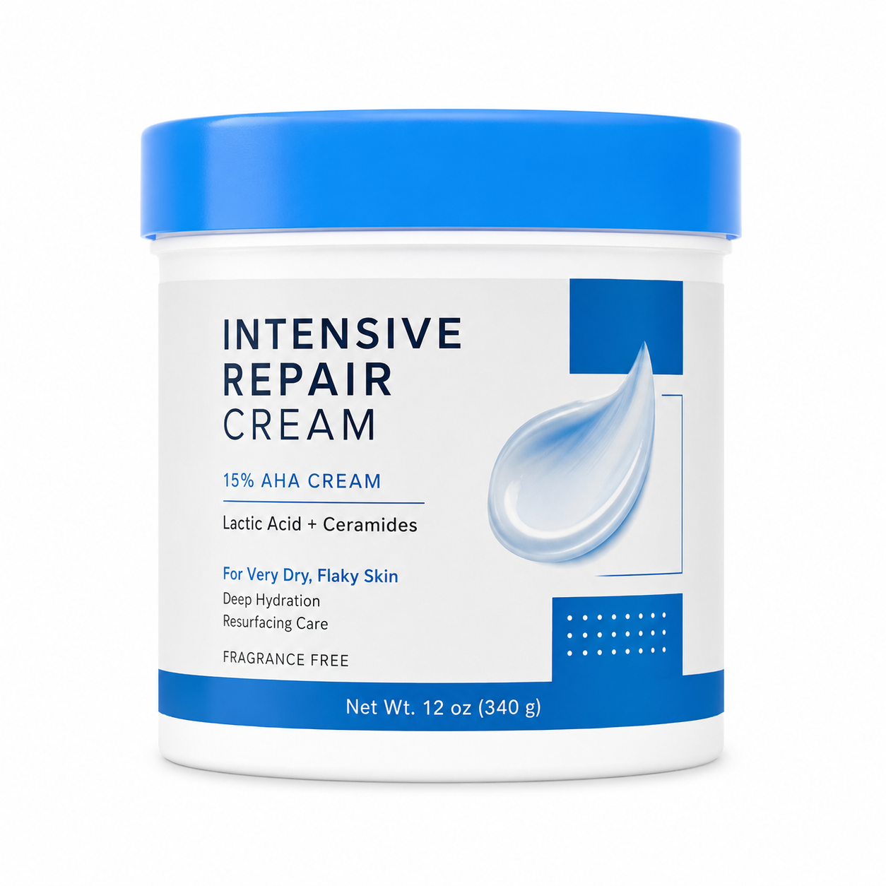 15% Lactic Acid Body Cream | AHA Exfoliating &amp; Moisturizing Cream For Extremely Dry Skin | Ceramide Hydrating Body Care