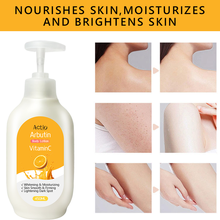 Organic Luxury Vitamin C Body Lotion Custom Clear Lotion for Dry &amp; Sensitive Skin