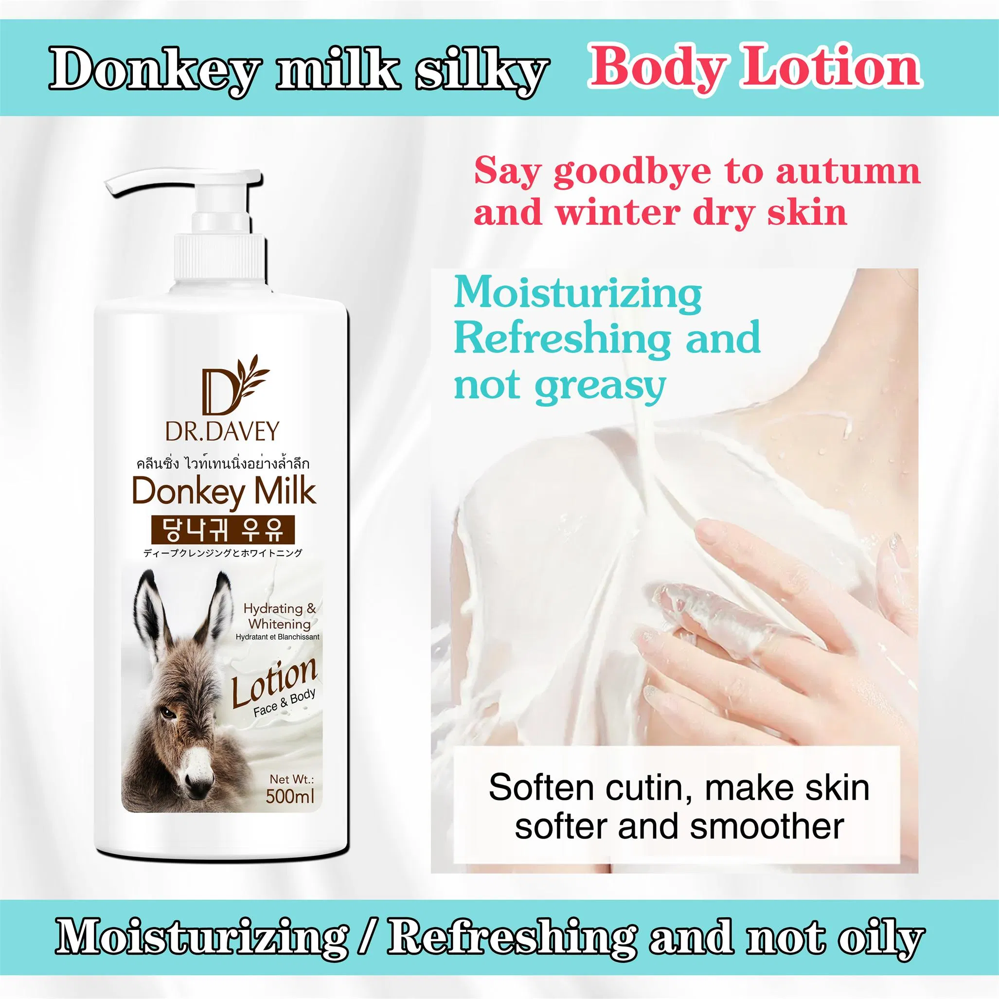 Dr. Davey Moisturizing Hydrating and Whitening Dankey Milk Body Lotion