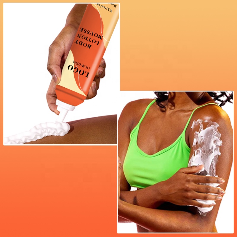 Beauty Vegan Collagen Body Milk Mousse Bath Body Hydrating Moisturizing Body Lotion Mousse Serum Aerosol for Dry Skin Care