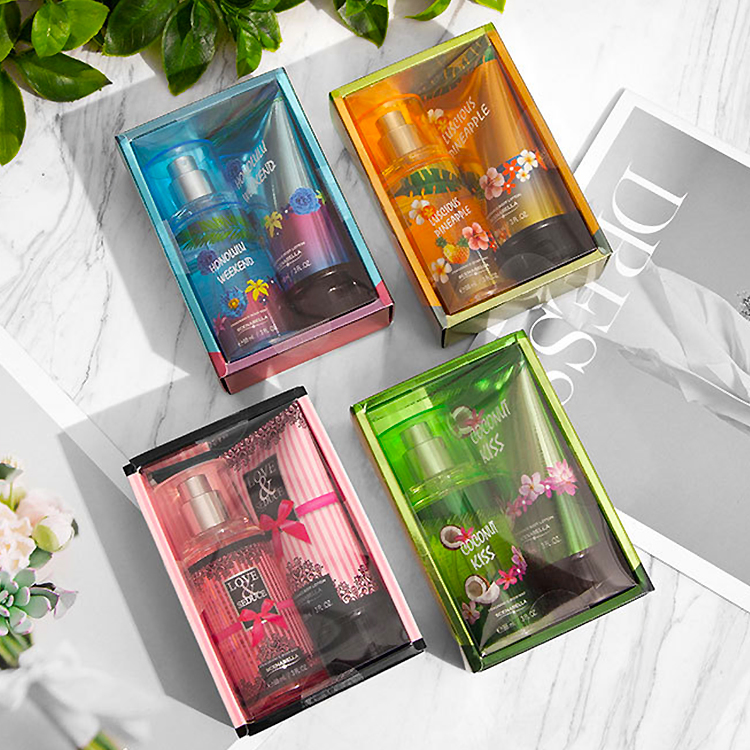 Private Label Mini Set Christmas Body Spray and Lotion Set Mositure Hand Body Lotion