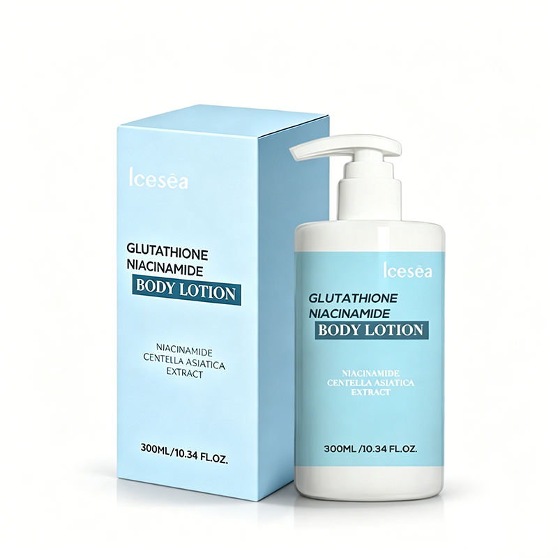 OEM Glutathione Niacinamide Body Lotion with Centella Asiatica Soothing Calming for Uneven Tone Sensitive Skin Private Label