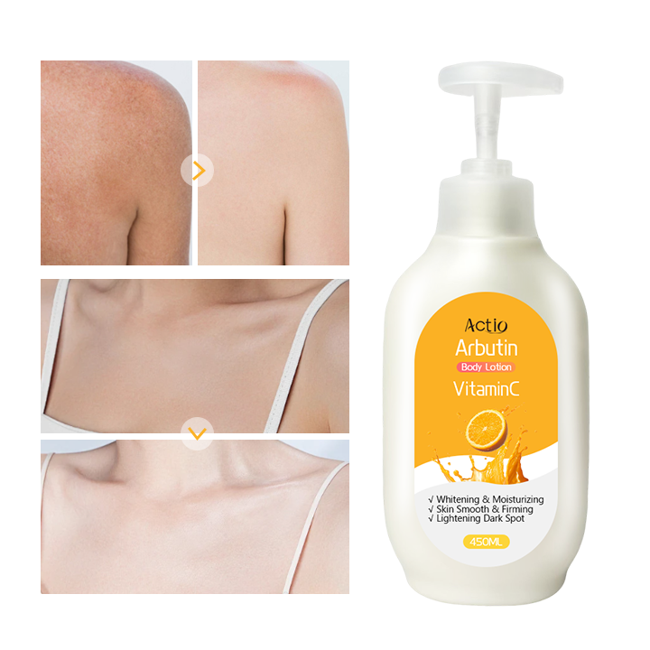 Organic Luxury Vitamin C Body Lotion Custom Clear Lotion for Dry &amp; Sensitive Skin