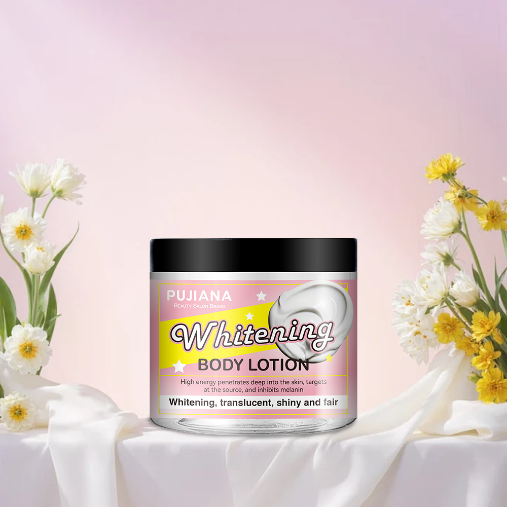 PUJIANA Dendrobium Nobile &amp; Aloe Vera Whitening Body Lotion, Deep Brightening &amp; Long-Lasting Moisturizing Cream for Dry Skin
