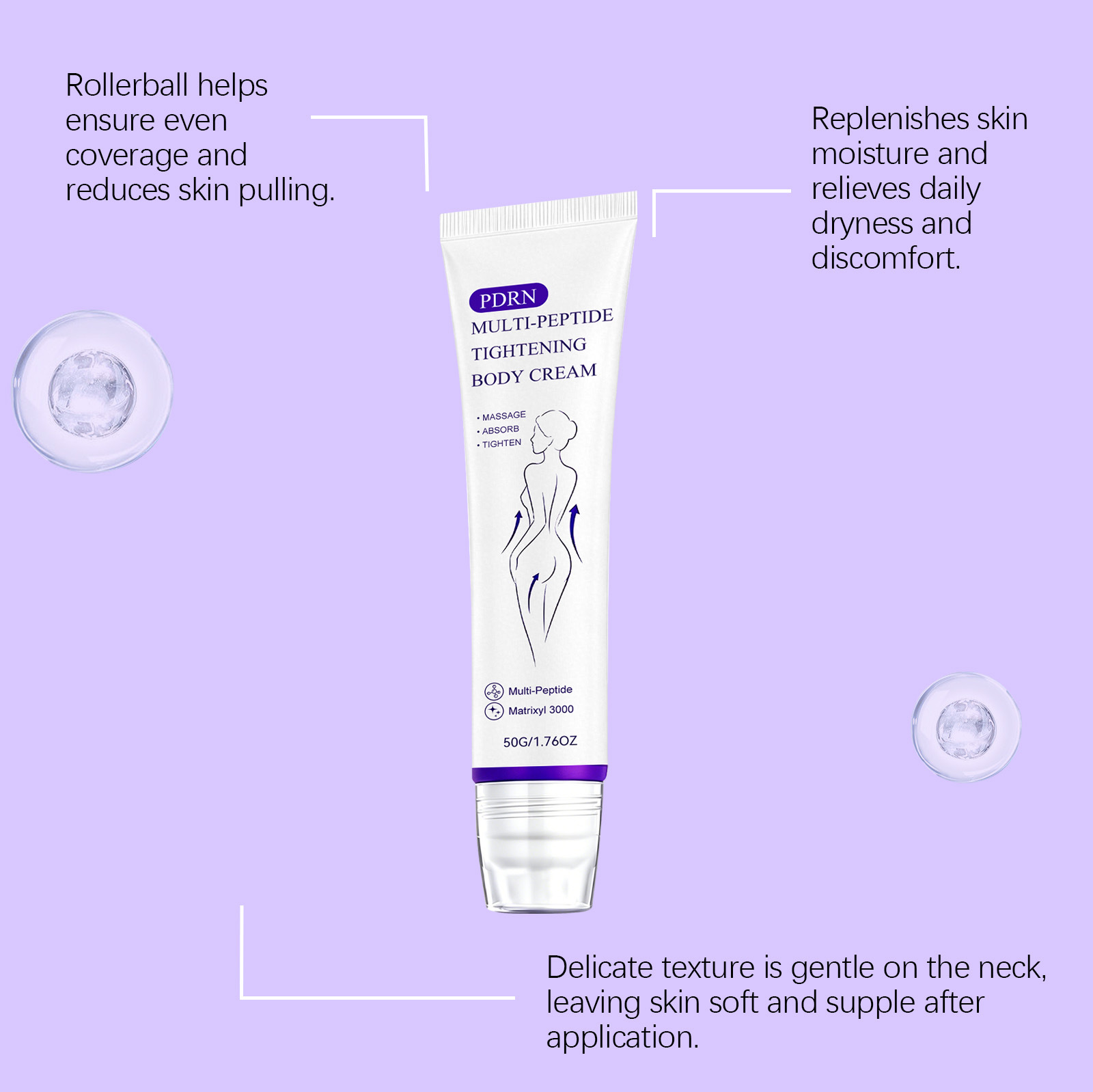 Multi Peptide Tightening Body Cream Lifting Firming Moisturizing Enhance Skin Elasticity Relieve Drynes Body Shaping Lotion