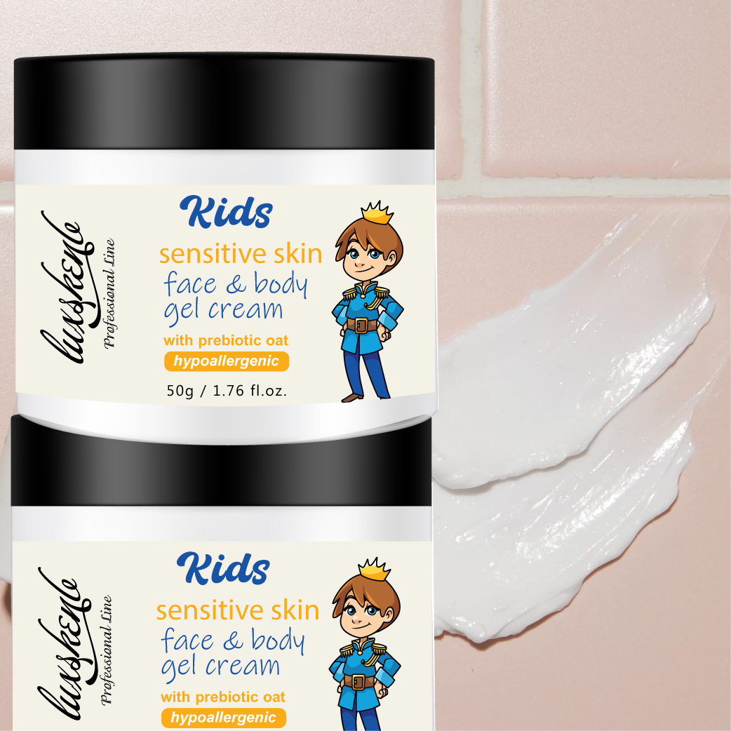 Natural Jelly Type Vitamin C/E Omega Vegan Avocado Kiwi Aloe Vera Extract Brighten Moisturizing Body Lotion for Kids