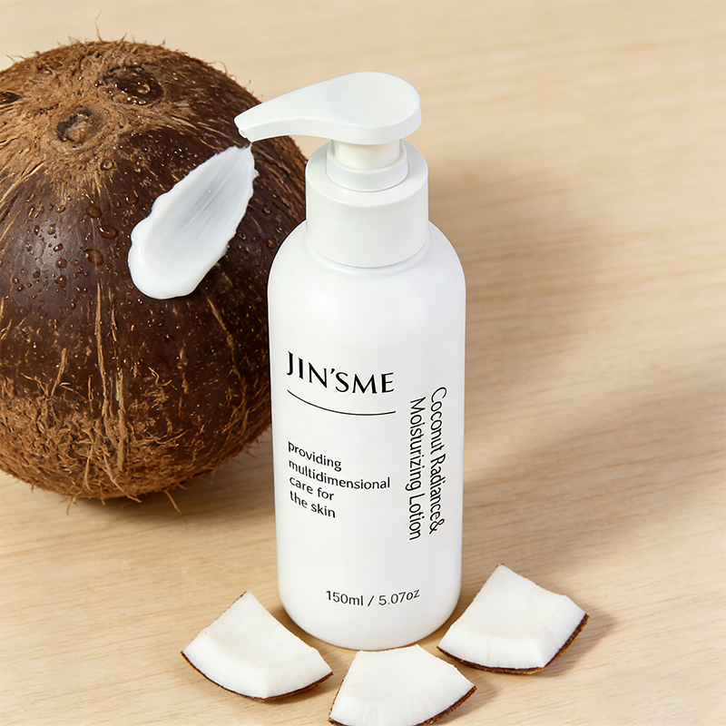 Coconut Radiance & Moisturizing Body Lotion Application