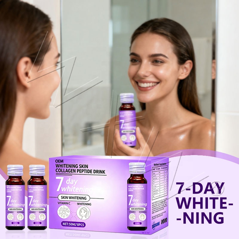 Private Logo Collagen Oral Liquid 7 Days Skin Whitening Supplement L-glutathione Support Skin Health Drink