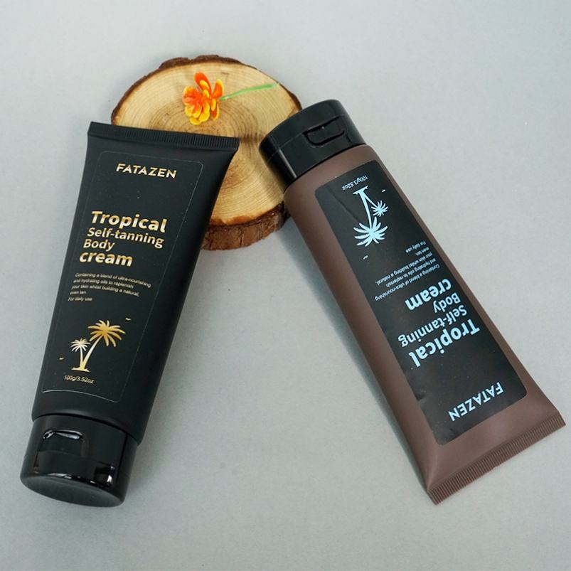 FATAZEN 3 Hours Instant Dark Tan Coconut Oil Aloe Vera Enriched Ultra Nourishing Hydrating Body Cream Natural Self Tanner Cream