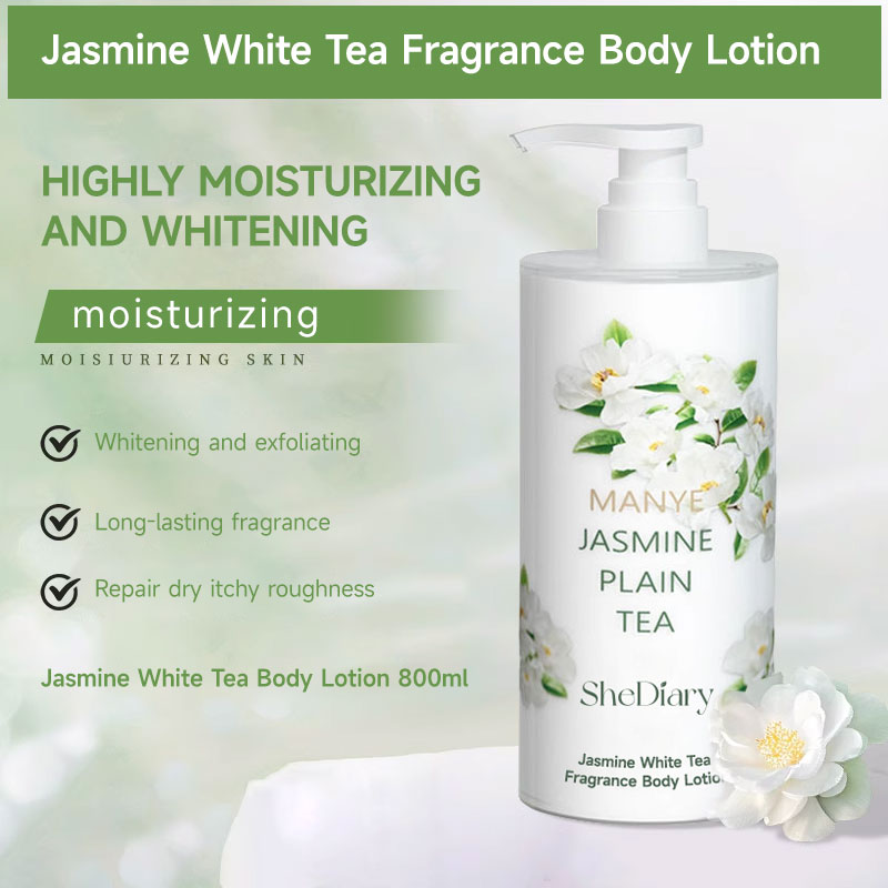 Shediary 500ml Organic Jasmine Body Lotion Moisturizing &amp; Whitening Face Cream for Women