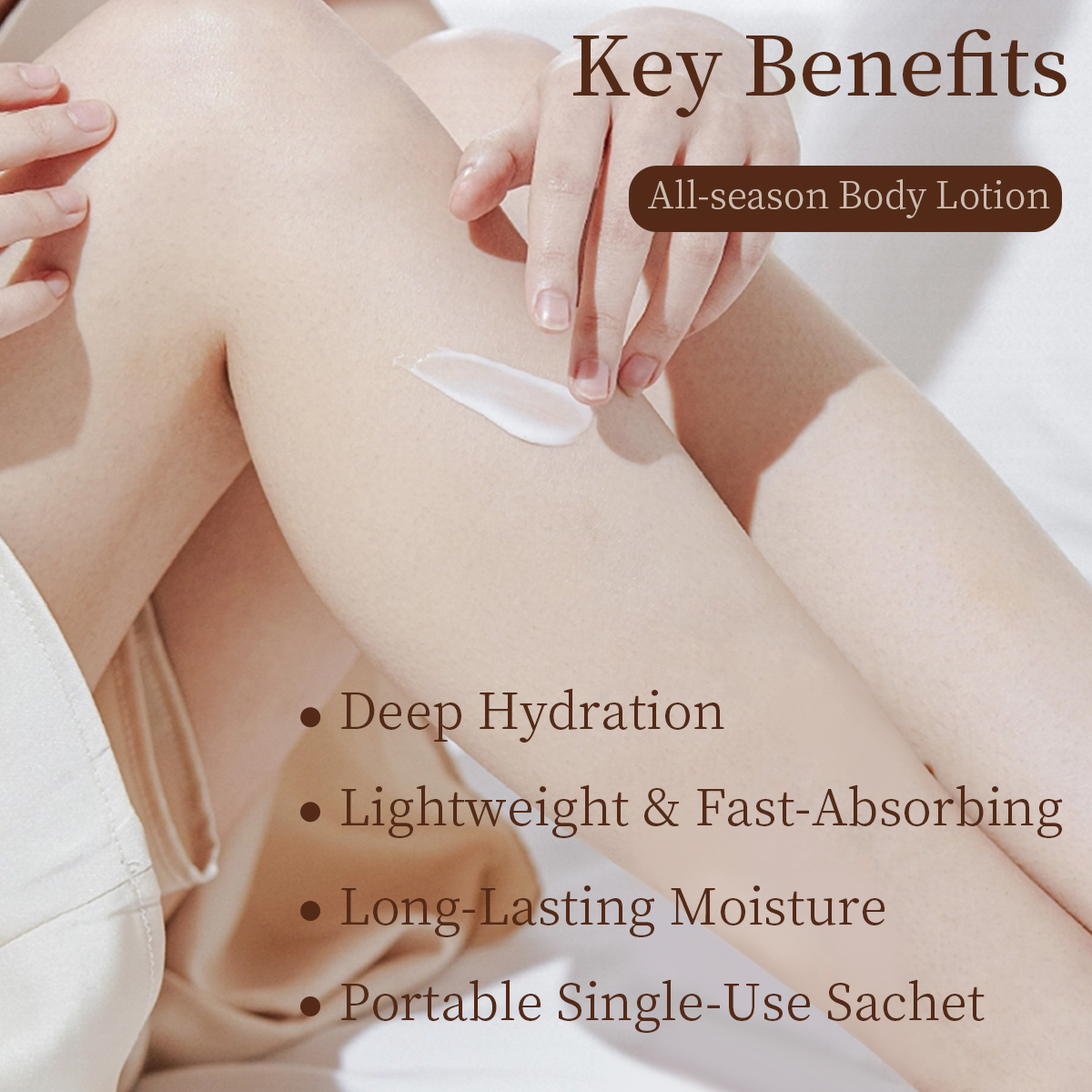 Disposable Body Lotion Skin Care Honey Vanilla Whipped Lightening Moisturizer Private Label Body Lotion In Bag