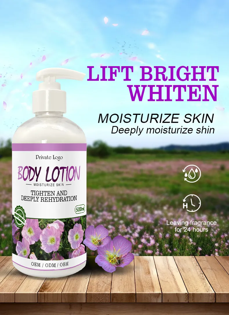 Private Label Natural Brightening Cream Skin Care Whitening Firming Body Lotion for Black Skin