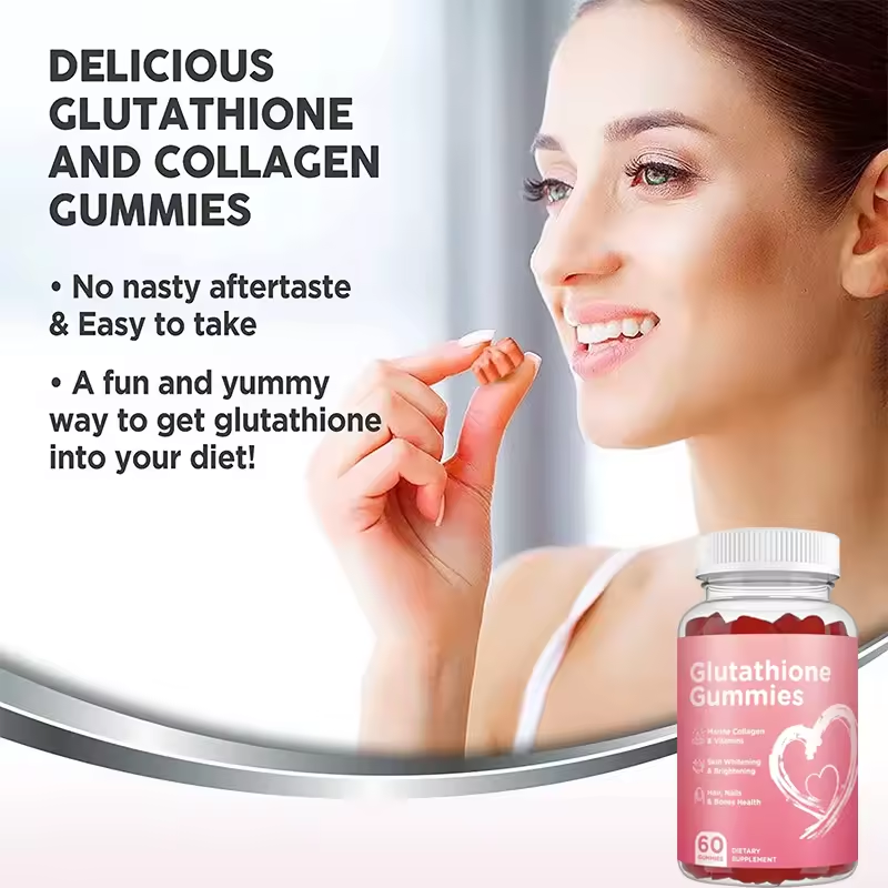 2024 OEM Hot Supplement Skin Whitening L-Glutathione Gummies Beauty Products For Adults