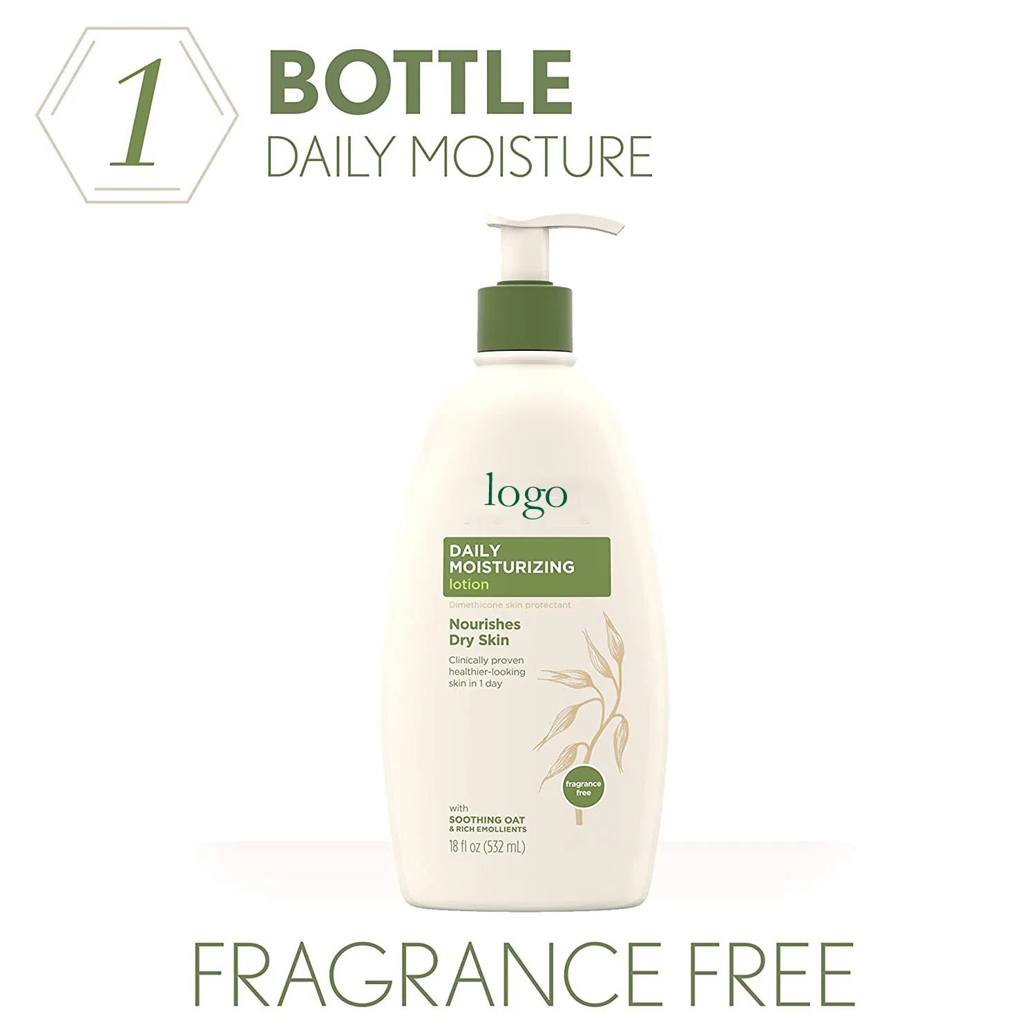 Private Label Daily Moisturizing Body Lotion with Soothing Oat Body Lotion