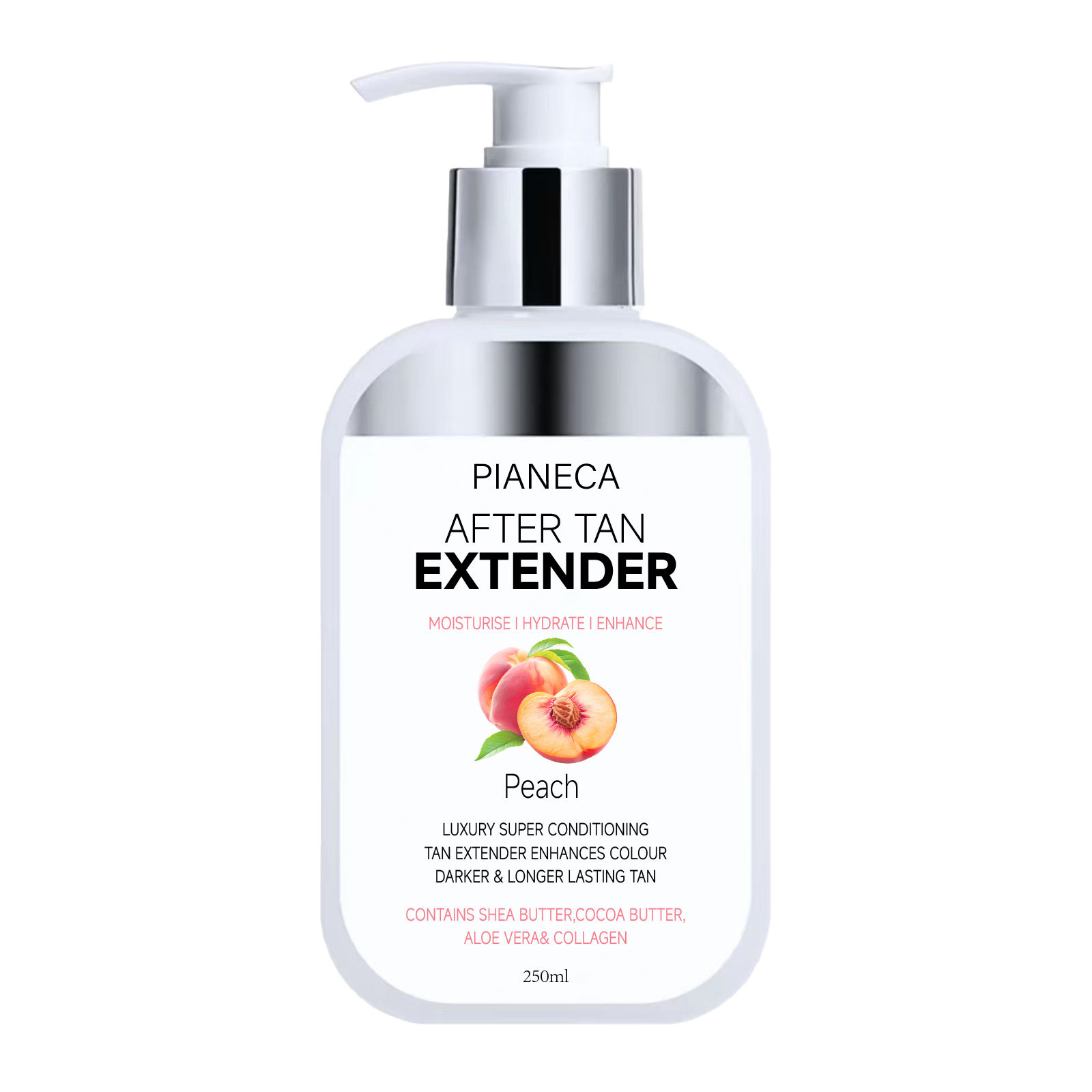 Private Label Sunbed Body After Sun Lotion Extender Moisturizer For Sunburn Relief Tan Cream Fruity Scent 250ml