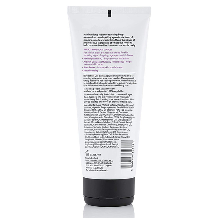 Professional Custom Anti-Aging Anti-Wrinkle Natural Skin Retinol Smoothing Body Lotion