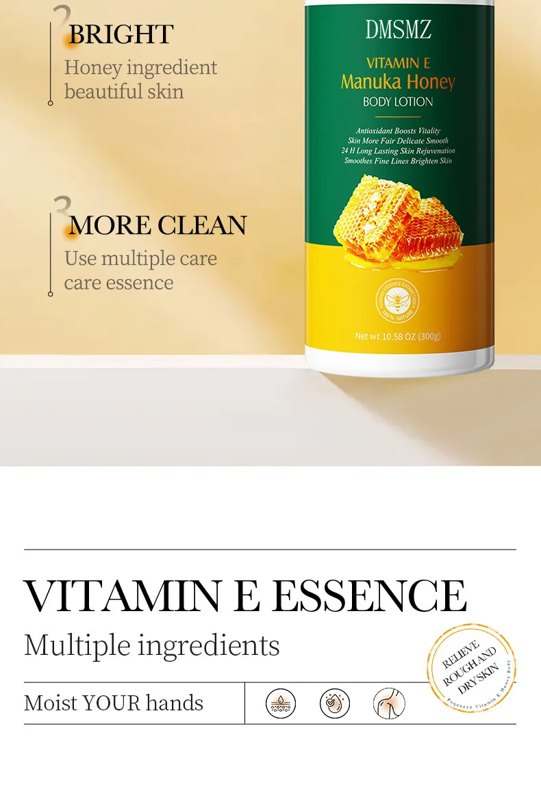 Vitamin E Manuka Honey Hydrating Refreshing Moisturizing Body Lotion
