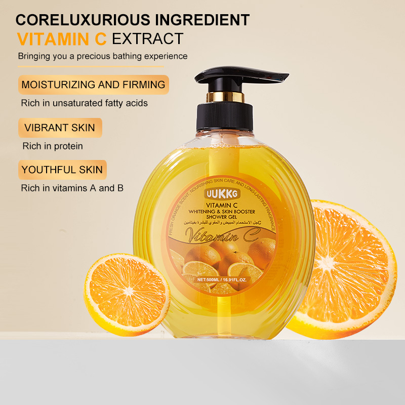 UUKKG Wholesale Fruit Butter Body Wash Long Lasting Moisturizing Hydrating Skin Scented Brightening Glow Shower Gel Body Wash